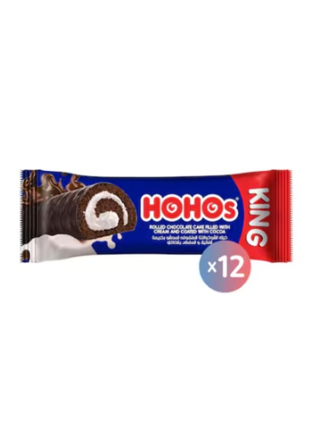 HoHos King Roll Chocolate Cake with Cream – 12 Pieces - Image 1